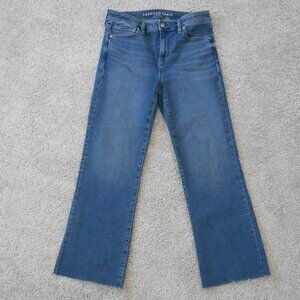 American Eagle Next Level Stretch High Rise Kick Boot Crop Jean Size 4